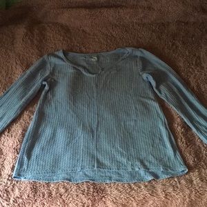 Juniors Light Blue Long Sleeve Shirt